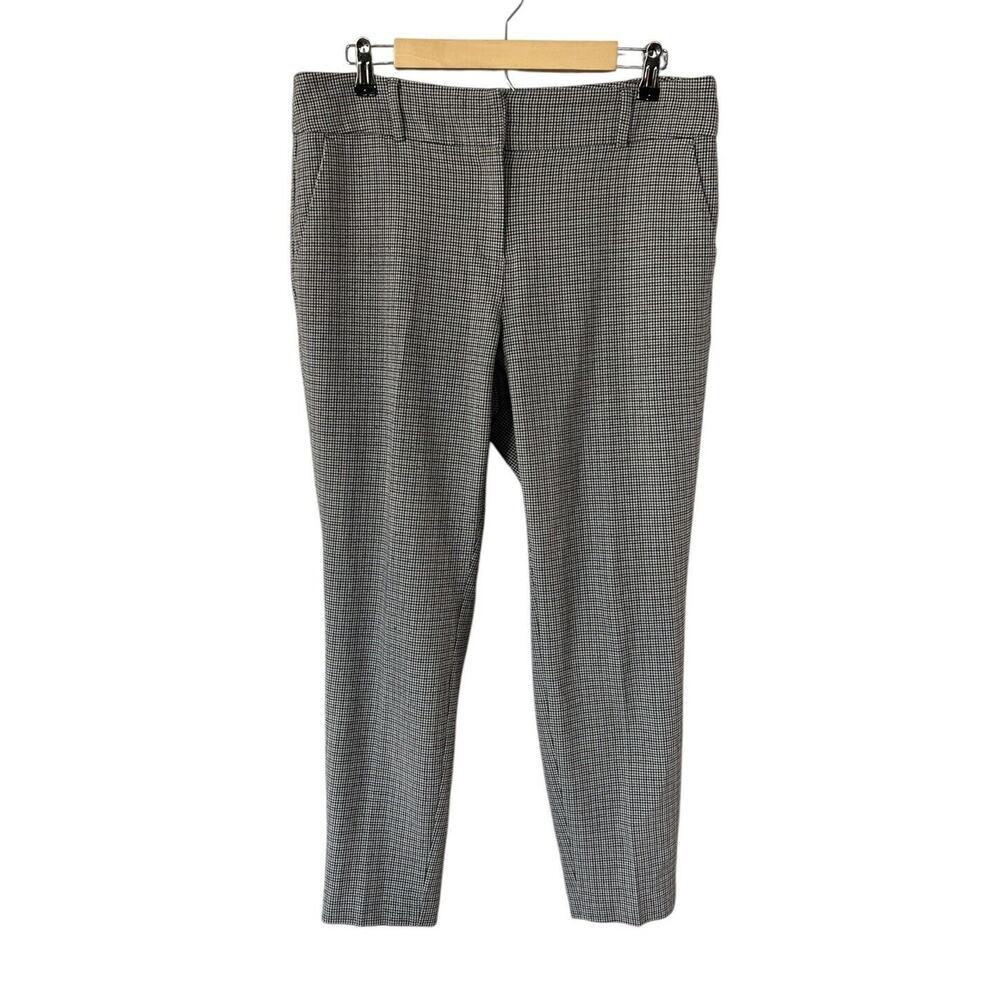 RW & Co Slim Leg Ankle Curry Fit Brown Micro Check Trousers Size 12
